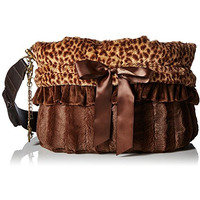 Pet Flys Cheetah Reversible Snuggle Bugs Pet Bed, Bag and Car Seat in One