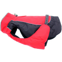 DOGGIE DESIGN Alpine All-Weather Dog Coat Red and Black