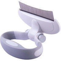 Pet Life 'Gyrater' Travel Swivel Curved Pet Grooming Pin Comb