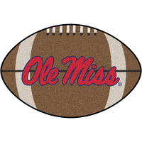 Fanmats Mississippi Rebels Football-Shaped Mats