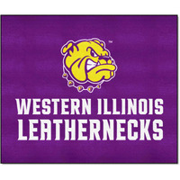 FANMATS 659 Western Illinois Leathernecks Tailgater Rug - 5ft. x 6ft. Sports Fan Area Rug, Home Decor Rug and Tailgating Mat