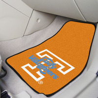 FANMATS Sports Team Logo Design Tennessee 2-Piece Carpeted Car Mats 18"x27"