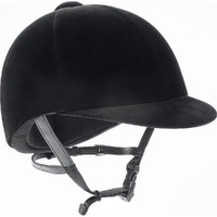 IRH Medalist Velveteen Riding Helmet, Black, Size 7