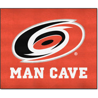 FANMATS 14407 Carolina Hurricanes Man Cave UltiMat Rug - 5ft. x 8ft. | Sports Fan Area Rug, Home Decor Rug and Tailgating Mat