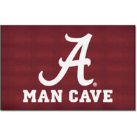 FANMATS 14527 Alabama Crimson Tide Man Cave UltiMat Rug - 5ft. x 8ft. | Sports Fan Area Rug, Home Decor Rug and Tailgating Mat