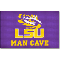 FANMATS 14567 LSU Tigers Man Cave UltiMat Rug - 5ft. x 8ft. | Sports Fan Area Rug, Home Decor Rug and Tailgating Mat