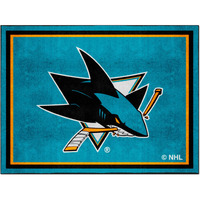 FANMATS 17526 NHL San Jose Sharks Rug, Team Color, 87" x 117"