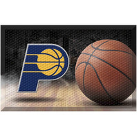 FANMATS 19084 Indiana Pacers Rubber Scraper Door Mat