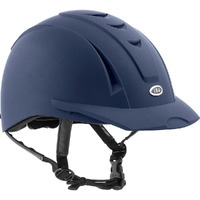 IRH Horseback Riding Safety Ergonomic Washable Rear Side Ventilation Equestrian Equi-Pro Helmet, Matte Navy, X-Small