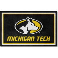 FANMATS NCAA Michigan Tech Huskies Michigan Tech University4x6 Rug, Team Color, One Sized