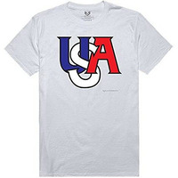 Rapiddominance Graphic Tee, USA Interlock, White, L