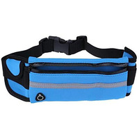 JupiterGear Sports Running Belt and Travel Fanny Pack for Jogging, Cycling and Outdoors with Water Resistant Pockets - Dark Blue