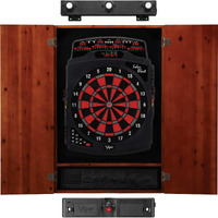 Viper Solar Blast Electronic Dartboard, Metropolitan Cinnamon Cabinet, Laser Throw Line & Shadow Buster Dartboard Light Bundle