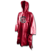 NCAA South Carolina Fighting Gamecocks Rain Poncho, Team Colors, One Size