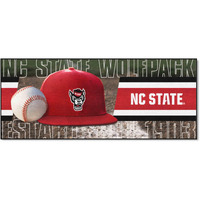 FANMATS 28012 NCAA - NC State Wolfpack Baseball Runner Rug - 30in. x 72in. | Sports Fan Area Rug Mat and Tailgating Mat