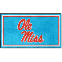 FANMATS 27226 NCAA Ole Miss Rebels 3ft. x 5ft. Plush Area Rug | Sports Fan Area Rug, Home Decor Rug and Tailgating Mat