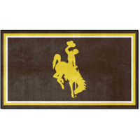 FANMATS 26901 NCAA Wyoming Cowboys 3ft. x 5ft. Plush Area Rug | Sports Fan Area Rug, Home Decor Rug and Tailgating Mat