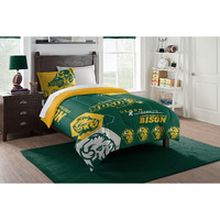 Northwest The Company NCAA North Dakota State Bison Comforter and Sham Set, Twin, Hexagon