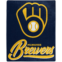 The Northwest Company 1MLB/07070/0016/RET: Raschel 50X60 Signature - Brewers