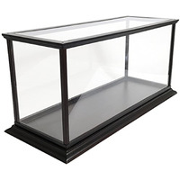 Old Modern Handicrafts Display Case for Speed Wooden Boat Model - Maximum Inside Dimension of 36L x 12W x 13.5H Inches