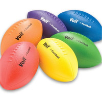 Voit Coated Foam 9 3/4" Football Set of 6