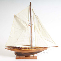 Old Modern Handicrafts Pen Duick Small Sailboat Model - Model Made from Premium Wood - Exquisite Nautical Dcor for Home & Office - 24.0L x 4.0W x 25.5H Inches