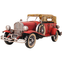 Old Modern Handicrafts 1933 Red Duesenberg J 112 Model Scale - A Sophisticated Sculpture Decor Addition to Any Space - 14.0L x 5.5W x 5.3H Inches