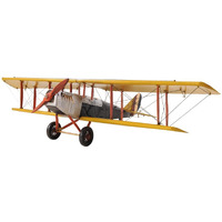 Old Modern Handicrafts Yellow Curtis Jenny Plane - Scale 1:19 - Vintage Plane Model - Elevate Any Space with This Elegant Model Airplane - 19.0L x 27.0W x 7.5H Inches