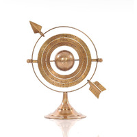 Old Modern Handicrafts Brass Armillary - Globe: Celestial Movements and Timeless Elegance -7.0L x 5.5W x 8.5H Inches