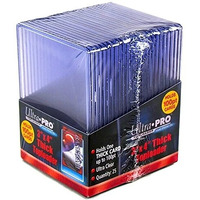 2 Ultra Pro 100pt Top Loaders - 25 100 Pt Toploaders Per Pack (50 Total) - Thick Baseball, Football, Basketball, Hockey, Gaming