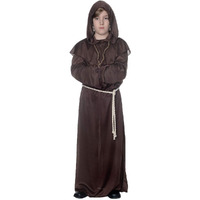 212 Main Child Monk Robe Costume Brown - Medium - Size 6-8