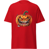 Halloween Smilling Pumpkin Head Classic Fashion T-Shirt Black Size Medium(D0102Hgd47W)