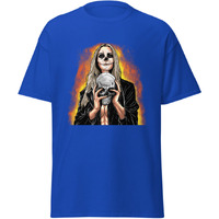 Halloween Evil Witch Halloween Zombie T-Shirt Design Blue  Size Medium(D0102Hgd4Qy)