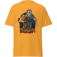 Halloween Jason With Dager Classic Fashion Blue T-Shirt Merchyprint  Size Medium(D0102Hgdnhy)