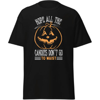 Halloween All Candy Go To Waist T-Shirt Pumpkin Design Black   Size Medium(D0102Hgdk6Y)