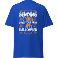 Spooky Love Happy Halloween Pumpkin T-Shirt Design Merchyprint Black   Size Medium(D0102Hgd46U)