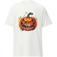 Halloween Smilling Pumpkin Head Classic Fashion T-Shirt Black Size Medium(D0102Hgd4Eg)