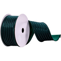 2.5""X10Yd Emerald Mesh/Velvet Ribbon