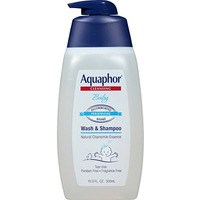 Aquaphor Baby Wash And Shampoo - Mild  Tear-Free 2-In-1 Solution For Baby   S Sensitive Skin - 16.9 Fl. Oz. Pump