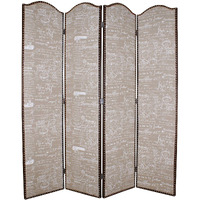 1 X 80 X 84 Tan Wood Galore  Screen