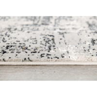 4 X 6 Gray And Ivory Abstract Distressed Area Rug