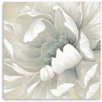 20"" Soft Winter Flower In Bloom Canvas Wall Art