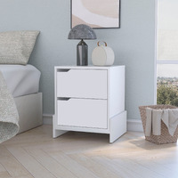 Ralston 2-Drawer Nightstand In White(D0102H55Lg2)