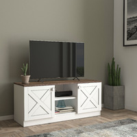 Costal Wood Base 2 Cupboards Vintage Tv Stand(D0102H59Yix)