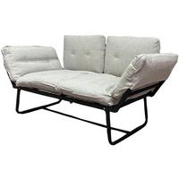 Violette Metal Frame Futon Love Seat(D0102H59Ztx)