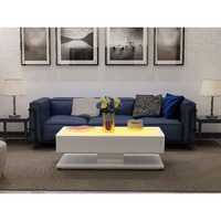 Emma Modern & Contemporary Style With Led Coffee Table Made With Wood & Glossy Finish(D0102Hr7W2T)