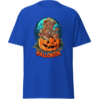 Halloween Pumpkinhead Teddy Bear Blackt-Shirt Merchyprint  Size M(D0102Hgdny7)