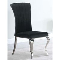 Black Upholstered Side Chairs (Set Of 4)