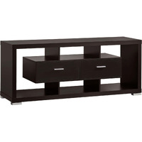 Cappuccino 59-Inch Tv Console With Center Drawer