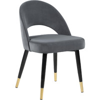 Grey And Black Arched Back Side Chairs (Set Of 2)